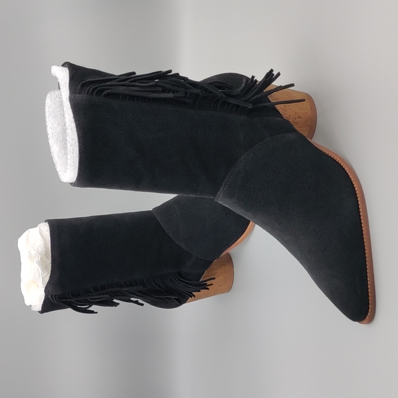 Bernardo Shoes - Bernardo Felix Black Suede Sz 8M  Women's Boots NIB